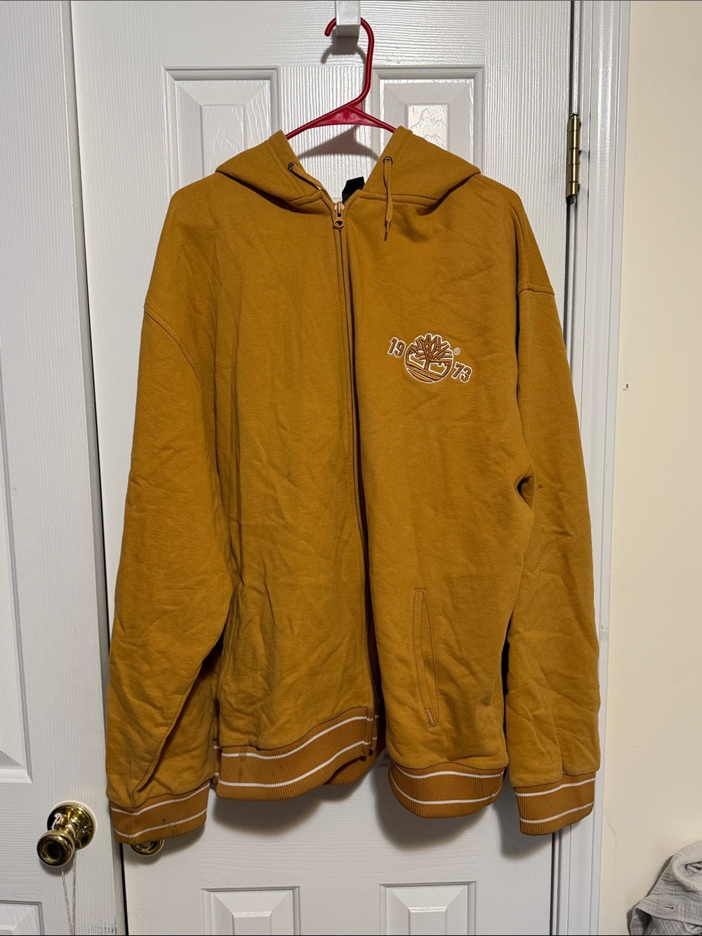 Timberland Mustard Yellow Full-Zip Hoodie Jacket